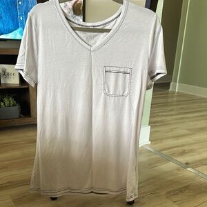 V-Neck T-Shirt with Pocket